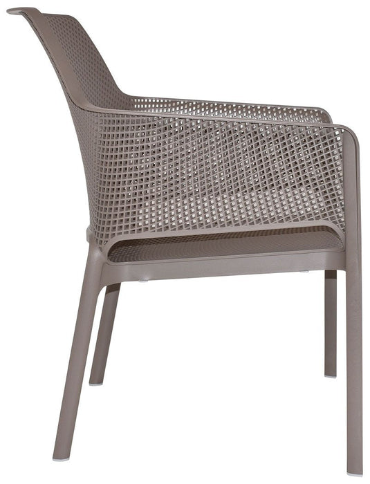 ARM CHAIR NET RELAX TAUPE