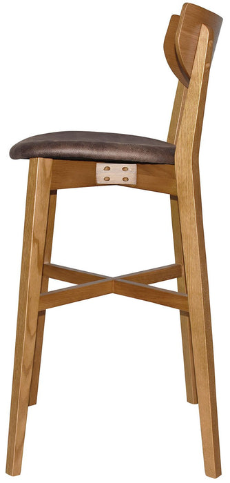 STOOL RIALTO (UPHOLSTERED SEAT)