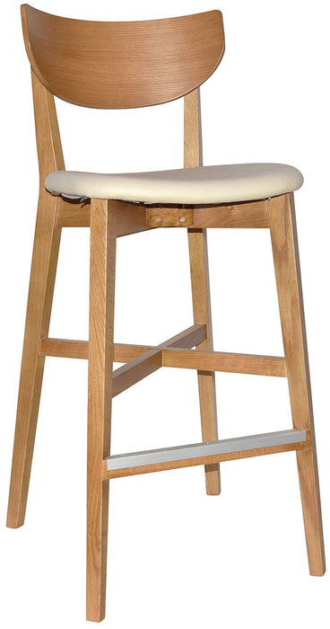 STOOL RIALTO (UPHOLSTERED SEAT)